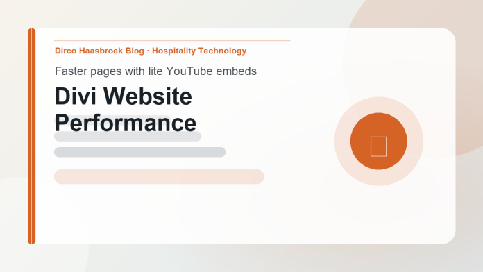 Divi Website Performance and YouTube Embeds