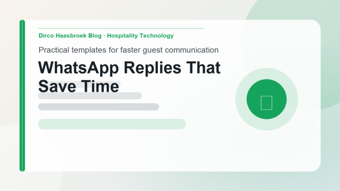 WhatsApp replies for guesthouses