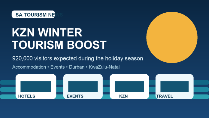 Editorial graphic for KZN winter tourism visitor forecast and events demand.